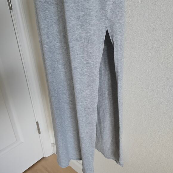 Lululemon Restore & Revitalize Maxi Jersey Dress Heathered Gray-8 Pima Cotton - Picture 7 of 11
